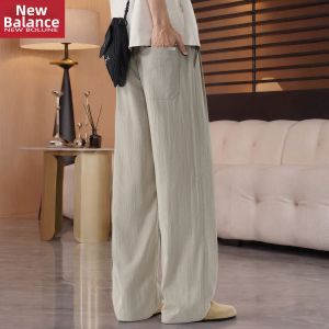 NEW BOLUNE | Quần Vải Linen Dáng Rộng Ôm Body