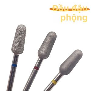 1 Cái Mũi Khoan Móng Hình Hạt Đậu 5*12mm Đầu Kim Cương Dùng Cho Làm Móng Kiểu Nga Loại Bỏ Da Chết Làm Sạch Móng Bằng Thép Không Gỉ Dùng Cho Tiệm Làm Móng