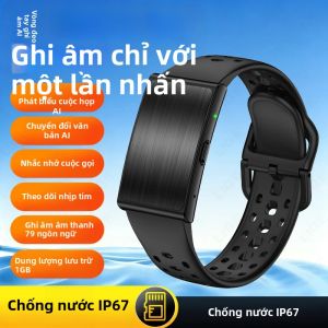 LIGE | Đồng Hồ Thông Minh LIGE Fashion Business Ghi Âm Cuộc Họp AI Dịch Thuật 79 Ngôn Ngữ Không Màn Hình Tích Hợp Theo Dõi Giấc Ngủ Và Nhịp Tim