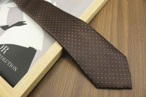 Retro Red Brown Orange Pattern Wedding Tie Mens Formal Business Handmade Groomsmen Wedding Tie Fashionable Casual Style