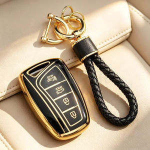 For Hyundai Grandeur HG Sedan Genesis G80 Santa Fe 3DM Grand SantaFe 2018 IX45 EQUUS Azera TPU Remote Key Case Cover Holder