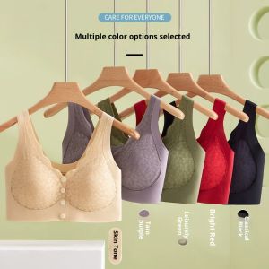 Front-Opening Clasp Push-Up Áo ngực phụ nữ cỡ lớn ren đồ lót không gọng thép liền mạch