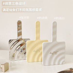 Portable Handheld Makeup Mirror High Definition Glass Surface for Women Students Dormitory Use Compact Size Personal Beauty Tool