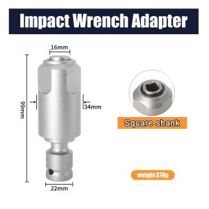 New 1/2 Adapter for Converting Impact Wrench To Electric Hammer SDS Plus Square Interface for Drill Impact Wrench