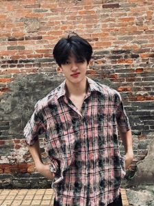 Áo Sơ Mi Nam Tay Ngắn Mùa Hè Phong Cách Mỹ High Street Pure Cotton Chống Nắng Áo Sơ Mi Tay Lửng Cao Cấp Thời Trang