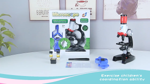 1200X Scientific LED Microscope Kit Home Educational Toy Biological Microscope For Kids Educational Science Gift Kit.