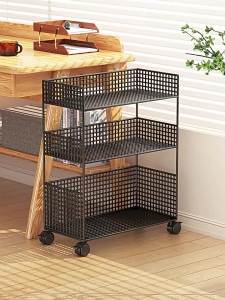 Movable Multi-layered Wheeled Simple Bookshelf