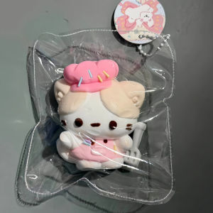 Cute Marshmallow Cat Little Chef Squeeze Toys Super Soft Cream Puree Slow Rebound Stress-Relieving Fun Stress-Relieving Toys