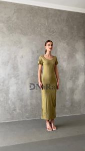 DNaRa - Sisil Long Dress Press Body Rayon Spandex Premium