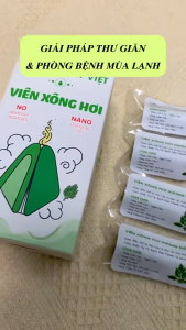 Viên xông hơi Hương Đất Việt - Từ thảo dược thiên nhiêngiúp ngừa cảm cúm - Hiệu quả sau 1 lần xông