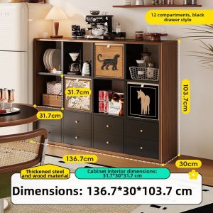 MEISD | Vintage Style Tea Storage Shelf Unit