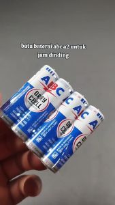 Baterai AA Abc Biru A2 Baterai Jam Dinding Tahan Awet Tahan Lama