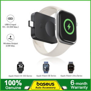 Baseus 2.5W Magnetic Watch Charger Wireless Charging for E-Watch for Apple Watch S1-S10 Series SE Series Ultra Series Type C Conector