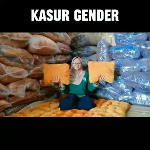 KASUR LANTAI BULU GENDER SUPER JUMBO FREE 2 BANTAL SIZE 180X140 TEBAL 10CM