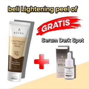 WAJAH GLOWING DAN PUTIH ADEEVA LIGHTENING PEEL OFF MASK | ADEEVA MASKER FLEK HITAM