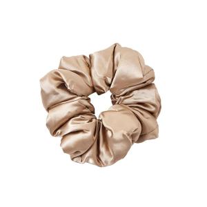 RHOS Silk Satin Pillow Sleep Hair Ties for Curly Hair Large Size Elegant Hair Bands French Style round Shape Hair Accessories