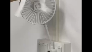 Energy Efficient Wall Mounted Fan 3 Pin Plug Quiet Operation Bedroom Kitchen Low Energy Consumption