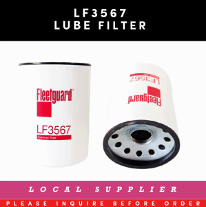 LUBE FILTER LF3567 FOR BT486 P558329  [1 1/2-12 UNF-2B] COMPATIBLE LF3317 H215W BT352 W1254X [LOCAL STOCK. READY TO SHIP WITHIN 24HRS.] REPLACES: John Deere AR98329 AR101278