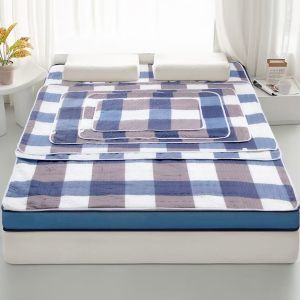 1pc Reusable Non-Slip Bed Pad - Thick Cushioned Washable Mattress Protector for Adults Elderly & Pets Durable Bedding Soft