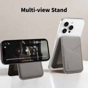 Luxury PU Leather For Magsafe Magnetic Universial Phone Card Holder Wallet For iPhone For Samsung Series Anti-fraud Bank ID Pack