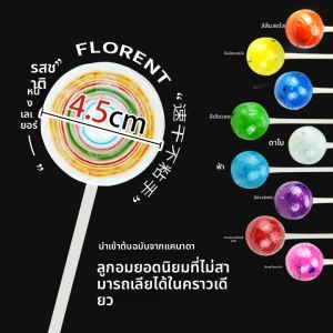 ฟีโรเรน Jawbreaker ลูกอมแข็งขนาดใหญ่ 65 กรัม ลูกอมมหัศจรรย์ที่ไม่สามารถลิ้มรสได้ในครั้งเดียว ลูกอมสีสันสดใส บรรจุภัณฑ์แบบกล่อง