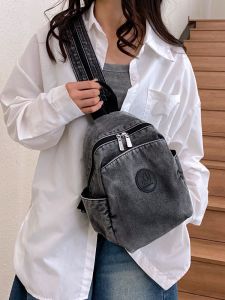 MIRUIDUO | Ba Lô Jeans Thời Trang Đa Năng Nhẹ Dễ Mang Đi Du Lịch