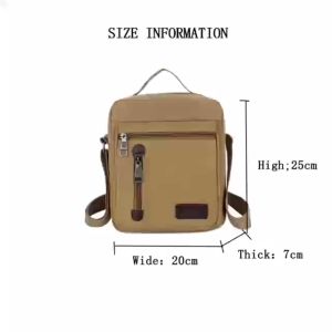 Korean Canvas Shoulder Bag for Men: A Stylish & Lightweight Travel Companion