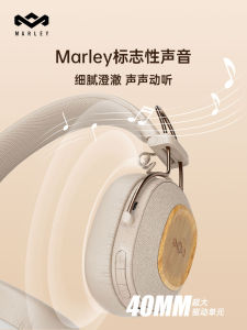 House of Marley PVR Overhead Foldable Long Battery Life Bluetooth Music Headphones Eco Friendly Wood Material Non Noise Cancelling