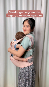 Mooimom Breathable Hipseat Carrier Premium Baby Hipseat Gendongan Bayi Hipseat Anti Panas Ergonomis Ringan