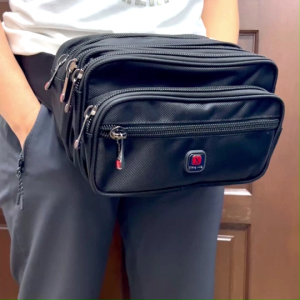 Ready Stock!! X Series 6 Zip Compartments Business Men Waist Bag Pouch Bag Chest Bag High Quality Nylon