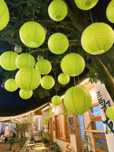 New Chinese Style Paper Lanterns Decorative Class Ceiling Hanging Ornaments for Kindergarten Corridor Decoration Children Painting