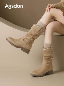 Agsdon | Thick Sole Retro Womens Ankle Boots