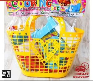[BISA COD] PROMO Mainan Cooking Set Keranjang Edukasi - Masak Masakan Anak Edukatif
