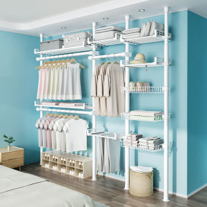 HG ราวตากผ้า DIY ราวตากผ้าคอนโด พับเก็บได้ ก้านแขวนเสื้อ แบบตั้ง ราวตากผ้าในร่ม ราวแขวนเสื้อ ไม่ต้องเจาะเพดาน ราวแขวนผ้า DIY ราวตากผ้าในห้อง ราวตากผ้าในห้องน้ำ ราวตากผ้าในห้องนอน - Lazada