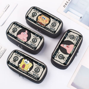 SpongeBob SquarePants Pencil Case High Aesthetic Stationery Box Primary School Boys Girls Students New 2024 Canvas Cartoon Print