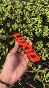 Emblem Mobil Luxio Variasi Mobil Daihatsu dengan Huruf Timbul 3D Bahan FiberGlass