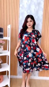 Dress Samantha / Daster Payung Samanta / Daster Busui / Daster Modis / Daster Putri Bali