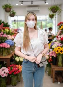 เสื้อสีขาว อก38-40 เสื้อทำบุญ เสื้อไปวัด