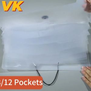 Transparent A4 File Folder File Pockets 5/8/12 Multi-layer Expansion File Bag Expanding A4 Document Office Supplies School Stationery