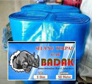 Selang Terpal lapisan plastik didalam nya ukuran 3dim inc  25meter irigasi persawahan