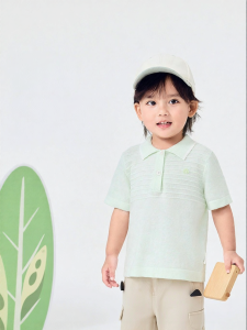 Purcotton | Loose and Versatile Short Sleeve Children T-Shirt
