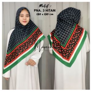 Hijab Motif Syari 130 × 130 Jumbo VOAL PREMIUM SYARI VPS 1