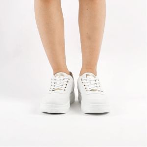 Aerostreet 37-40 Leona Lux Putih Putih Gold - Sepatu Sneakers Casual Sport Wanita