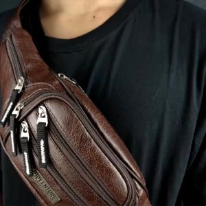 TAS SELEMPANG PRIA WAIST BAG TAS PINGGANG WATERPROOF PRIA SPORTY