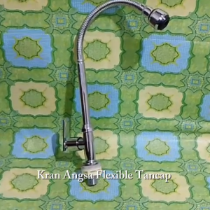 Kran Angsa Flex Tancap Engkol Kepala Kecil