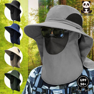 Fishing Hat Outdoor Sun Fisherman Hat Cap Sun Protection UV-proof Sun Hat Cover Face For Fishing Climbing Hiking Camping