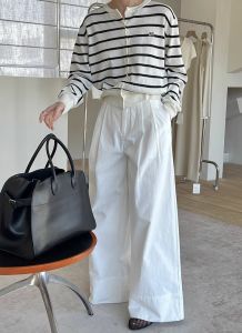 Korean Style High Waist Wide Leg Pants Womens Loose Fit Summer New Casual Trousers Slimming Long Pants Versatile Meat Covering