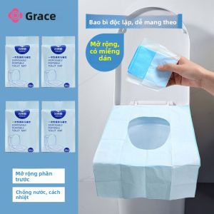 GRACE | Disposable Waterproof Toilet Seat Cover For Travel Hotels And Maternity Use