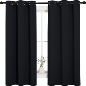 Curtains Total Privacy Room Divider Blackout Curtain Thermal Insulated Polyester Fibre Curtains for Patio Door Living Room Bedroom Partition