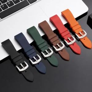 18/20/22mm FKM Rubber Watch Strap Quick Release Band Waterproof Silicone Watchband for Seiko for Swordfish for Rolex Bracelet
